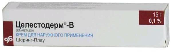 Целестодерм-В с гарамицином 0,1% + 0,1% крем д/наружн пр 15г N1 туба алюм ПК